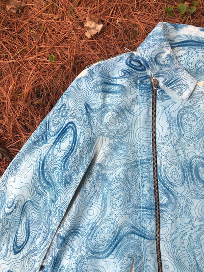 laser scanner developed cyanotype garment