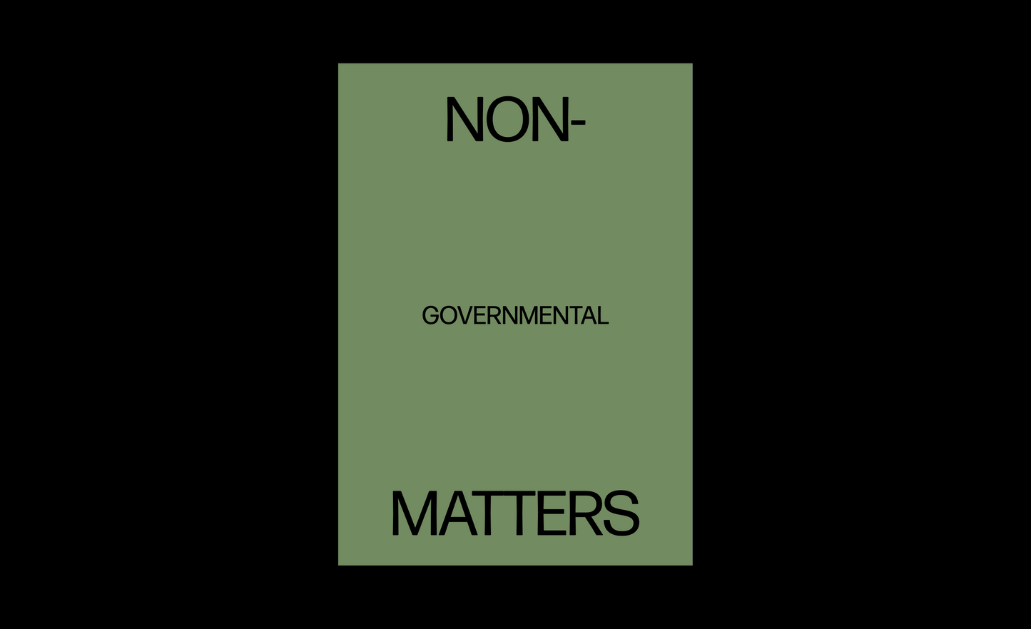Non-Governmental Matters